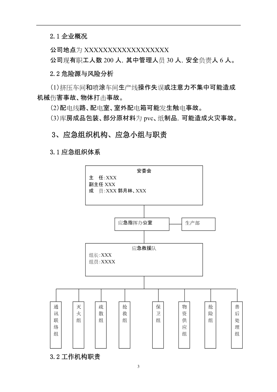 公司安全生产事故应急预案1