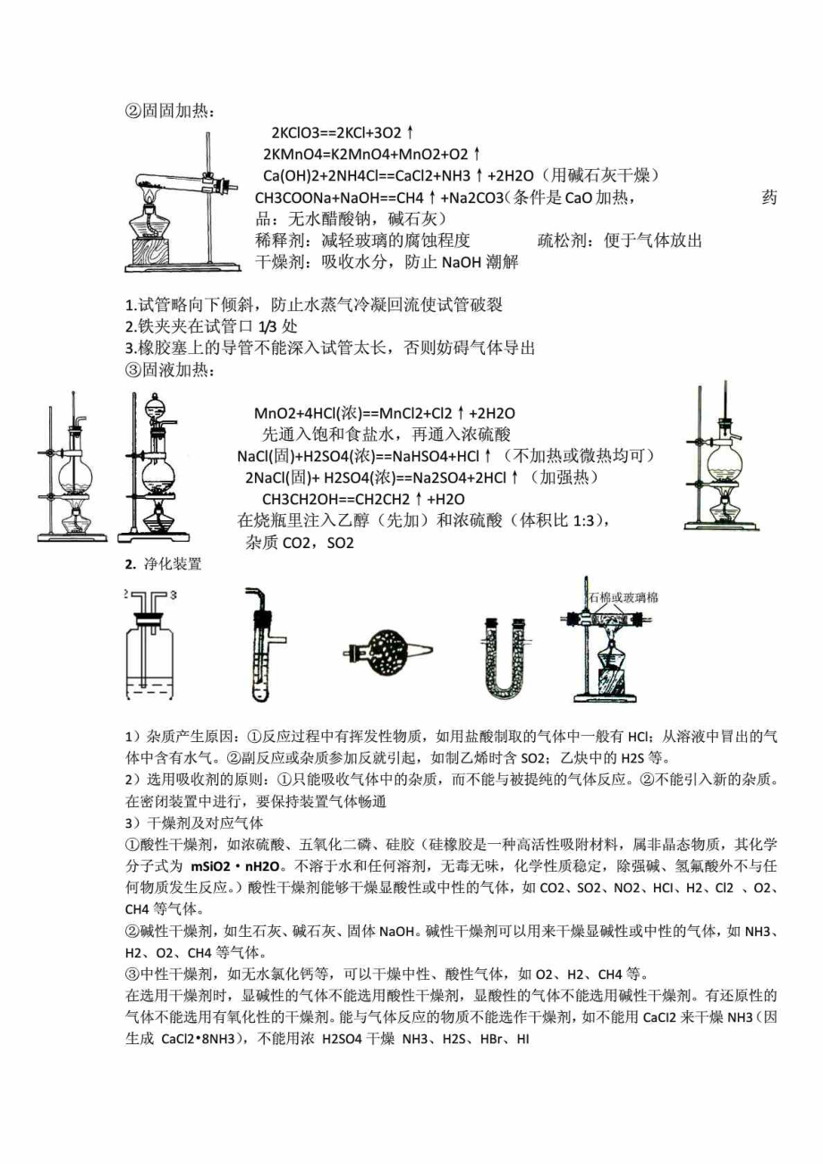 高中化学实验装置图汇总_第2页