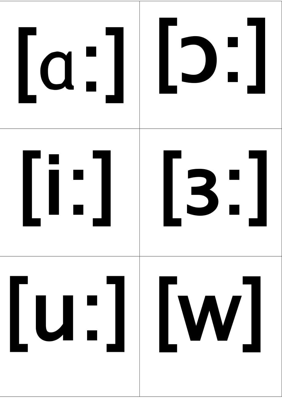 国际音标卡小卡片