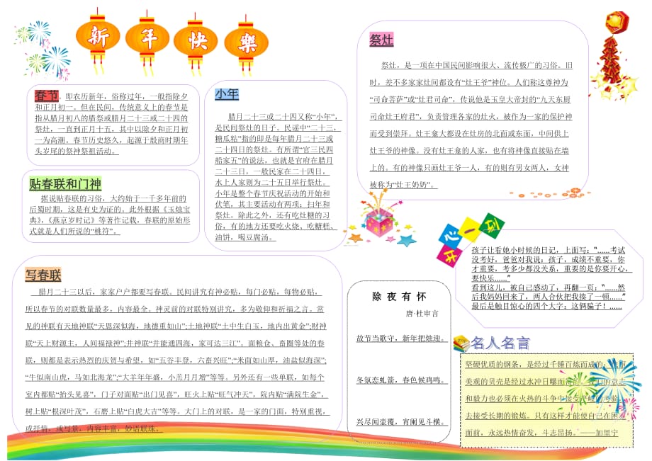 节电子手抄报(a3)