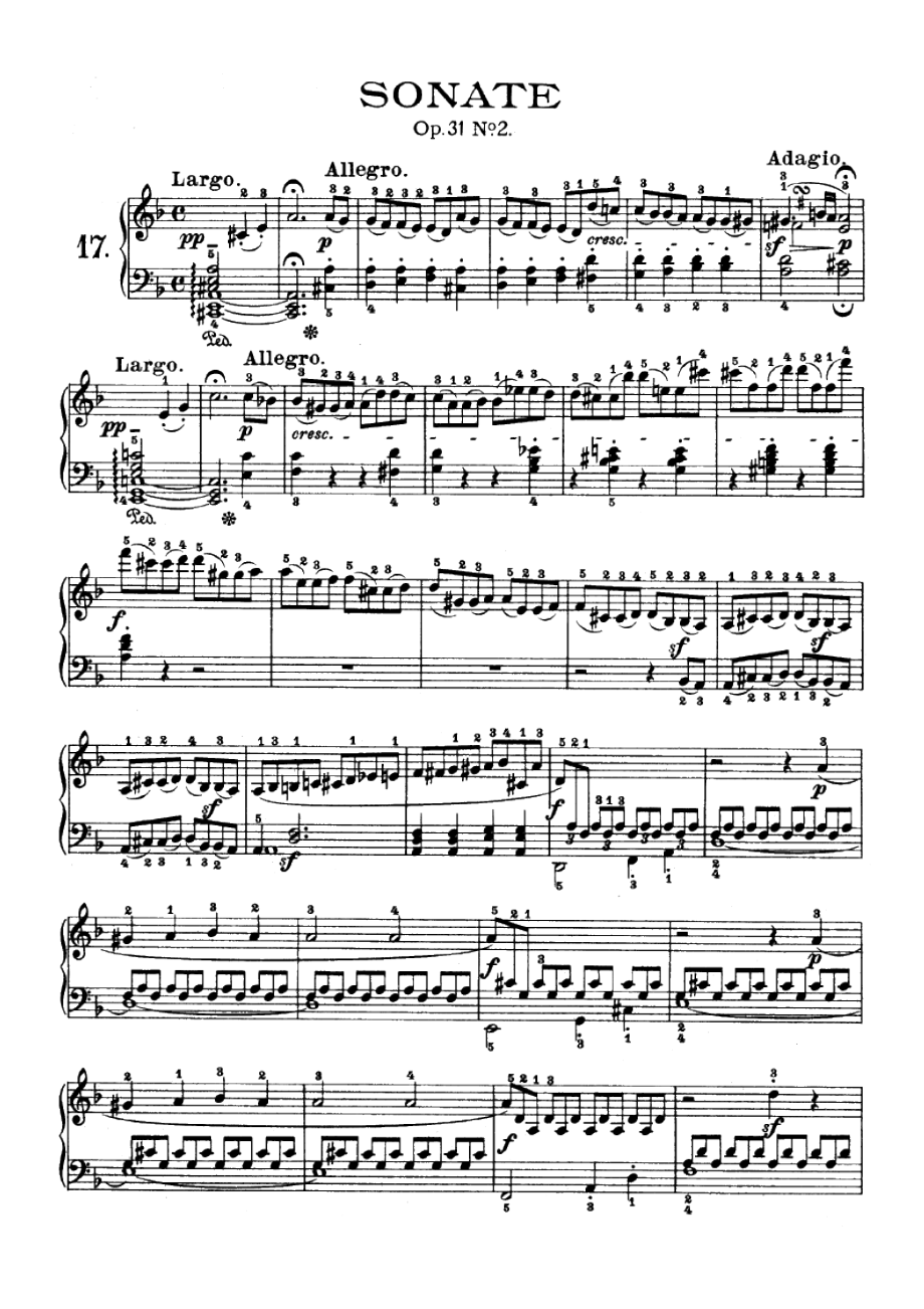 贝多芬d小调第十七钢琴奏鸣曲暴风雨op312_第1页