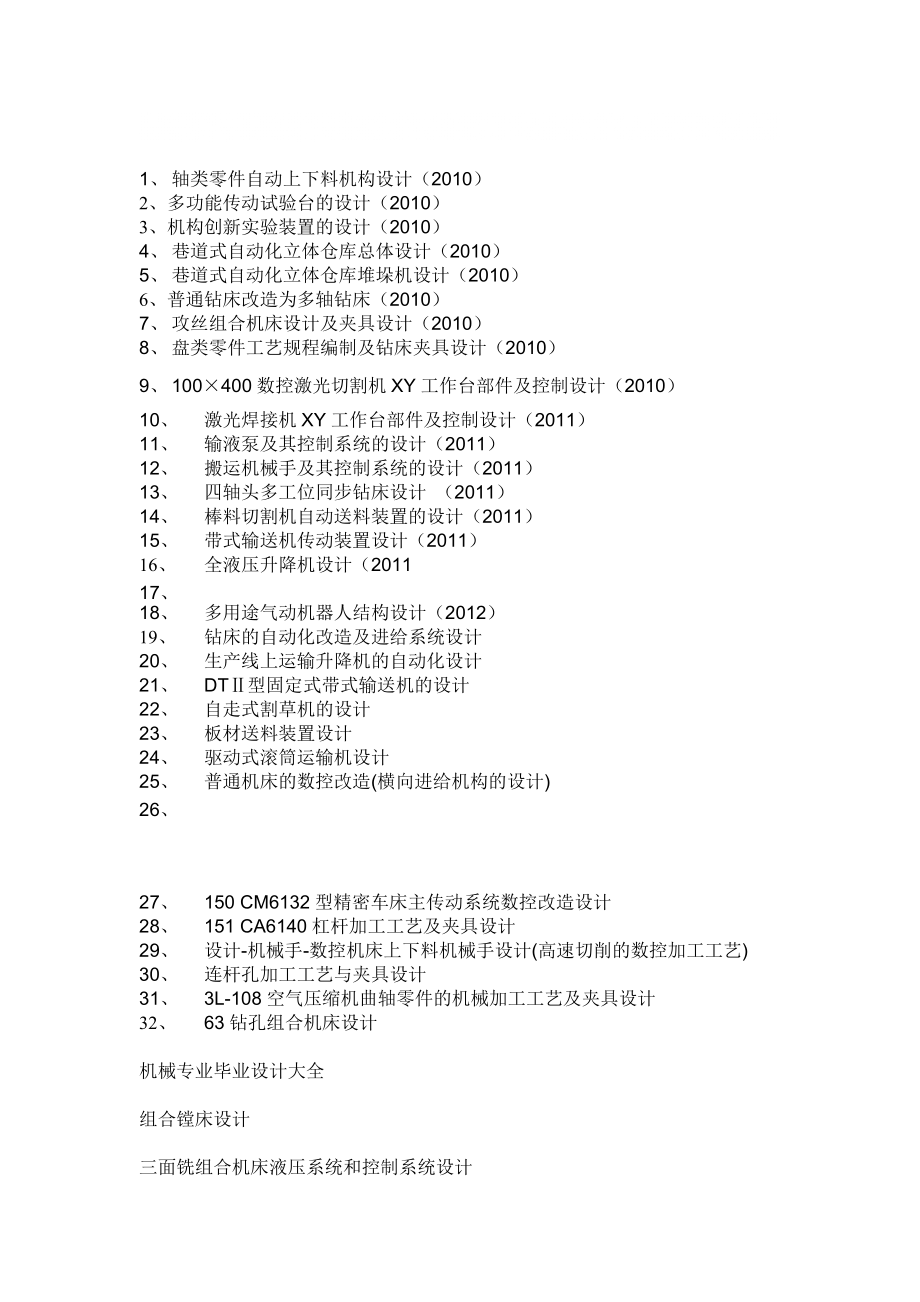 畢業(yè)設(shè)計(jì)題目_第1頁