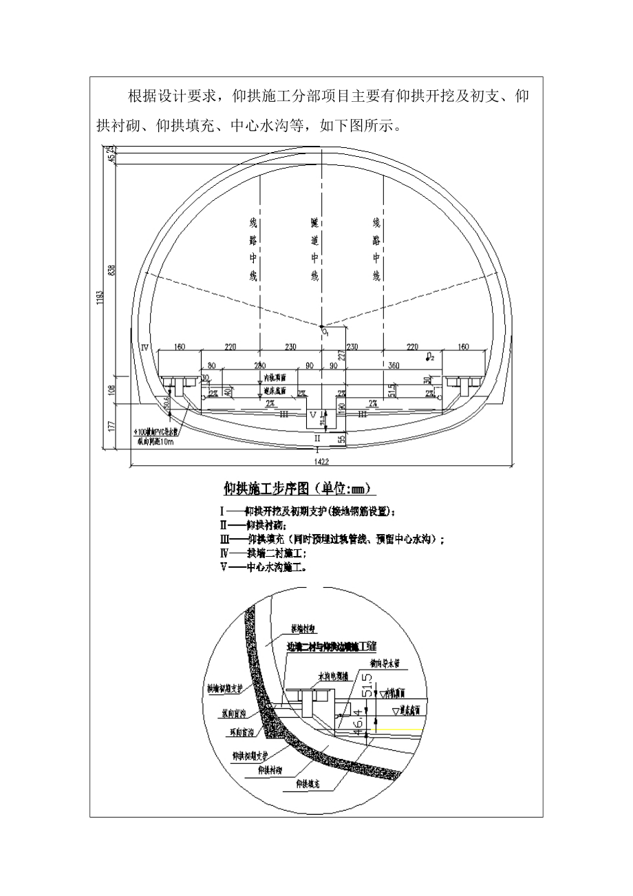 仰拱技术交底