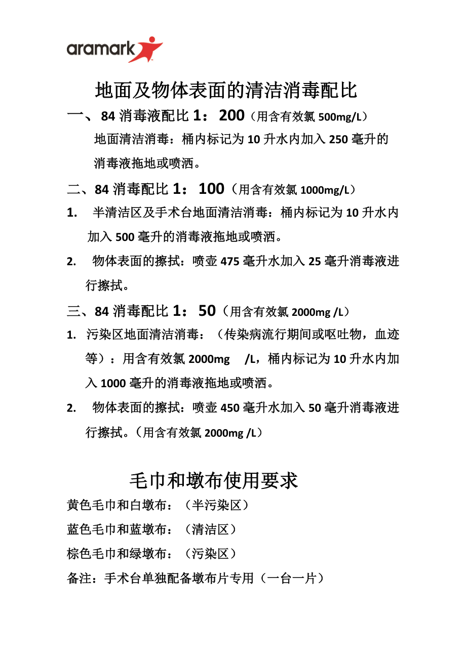 1手術(shù)室物體表面地面清潔消毒新_第1頁