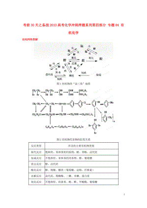 【備戰(zhàn)】高考化學(xué) 考前30天沖刺押題系列 第四部分 專題04 有機(jī)化學(xué)