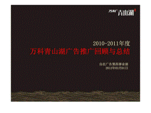 XX江西南昌青山湖顶级豪宅项目广告推广回顾与总结