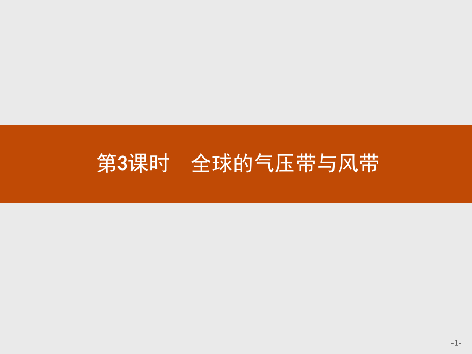 魯教版必修一 2.2第3課時(shí)　全球的氣壓帶與風(fēng)帶 課件_第1頁(yè)