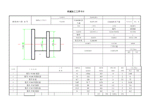 CA6140車床法蘭盤工序卡片