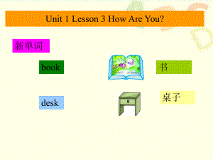 三年級(jí)上冊(cè)英語課件-Unit 1 Lesson 3 How Are You 1 _冀教版