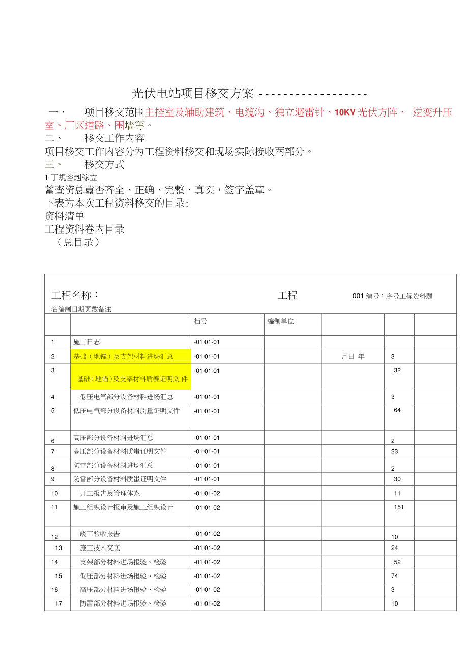 光伏移交方案_第1頁