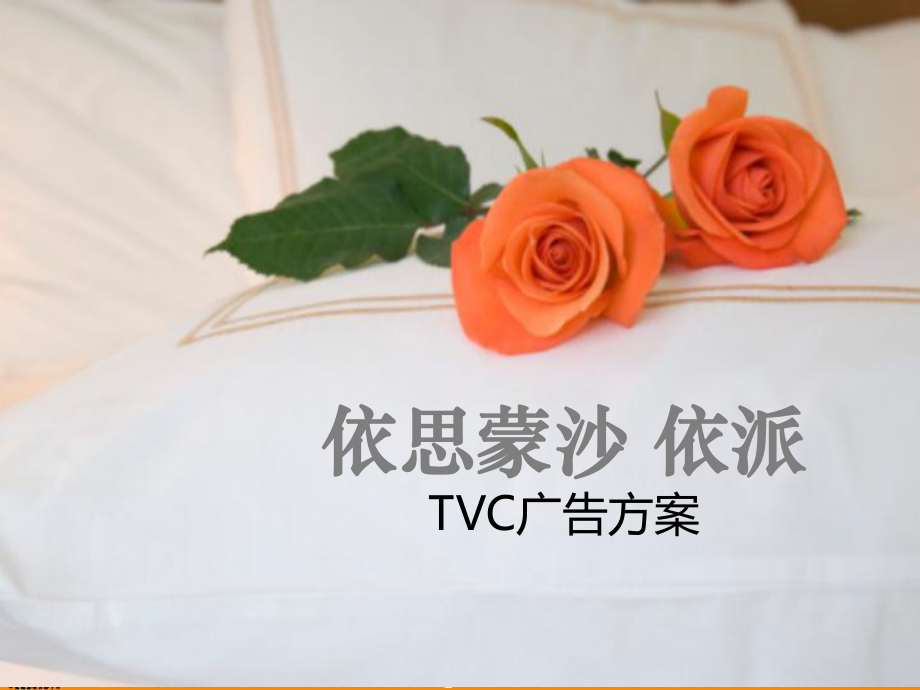 依思蒙莎依派床品TVC方案_第1页