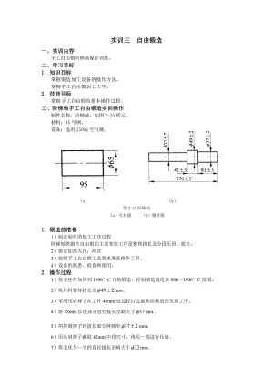 金工實(shí)訓(xùn)實(shí)訓(xùn)3自由鍛造