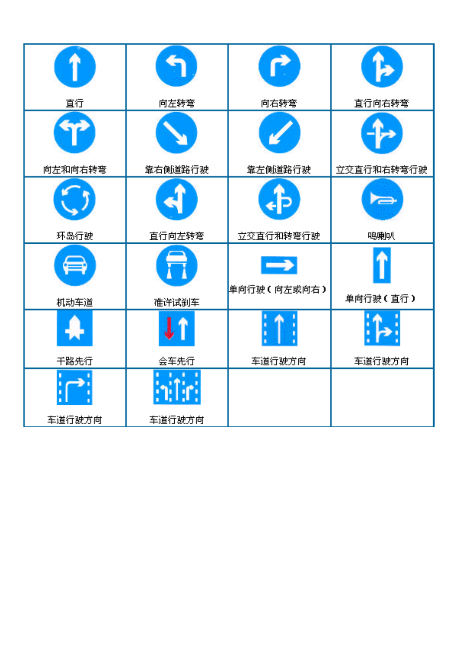 交通规则示意图图片