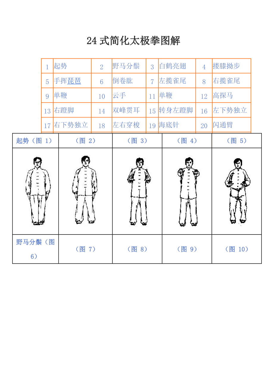 十六式太极拳背面图片