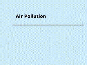 大气污染控制Lecture111ControlofSulfurOxides