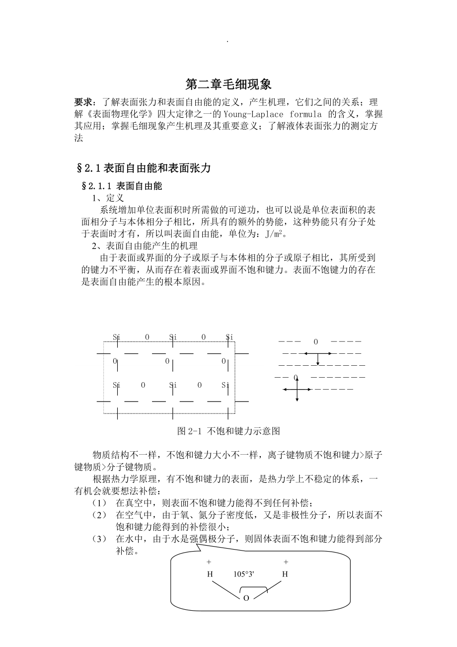 第二章毛細(xì)現(xiàn)象_第1頁