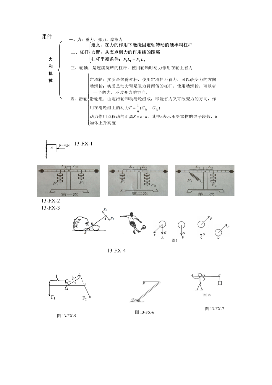 初中物理——力和機(jī)械_第1頁(yè)