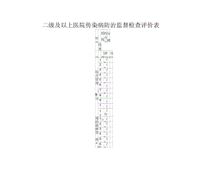 传染病日常监督检查表