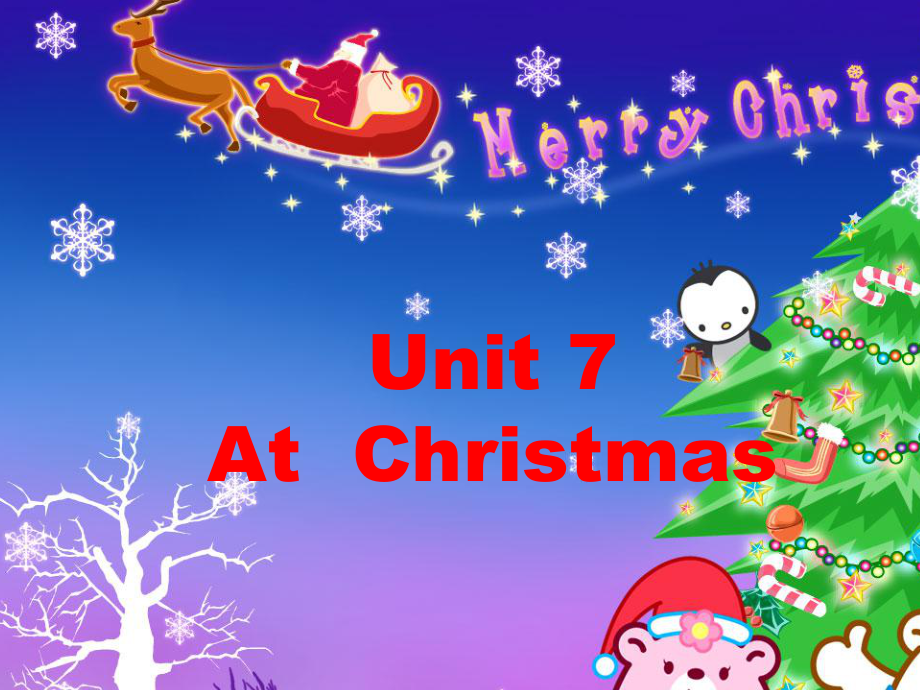 [六年級英語]Unit 7 At Christmas_第1頁