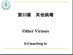 医学微生物学：第33章 其他病毒