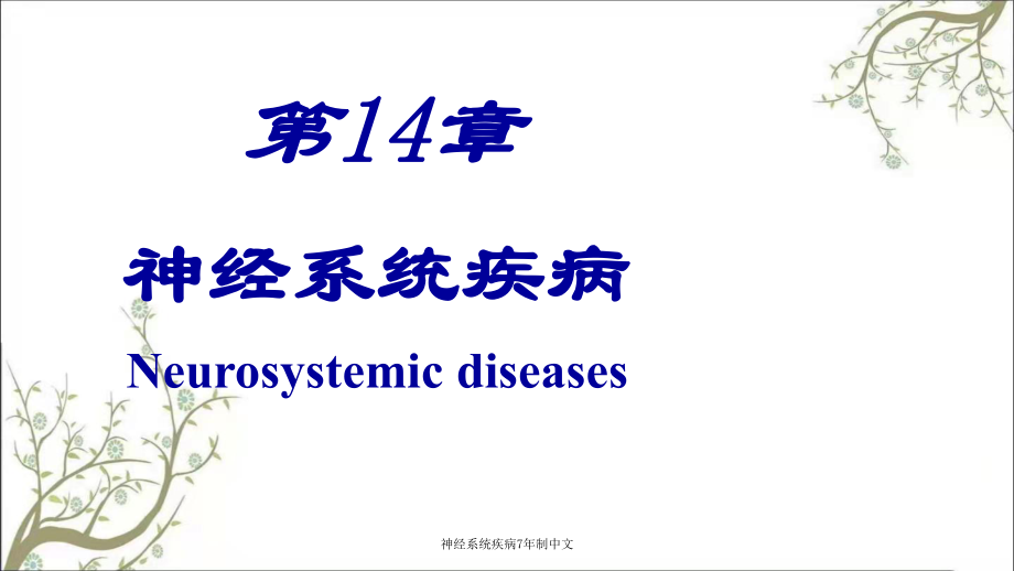 神经系统疾病7年制中文课件_第1页