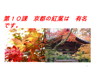 第10课新版标准日本语上PPT课件