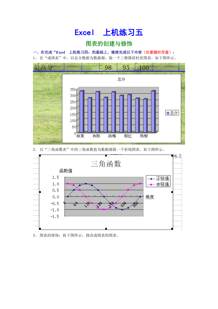 Excel上機(jī)練習(xí)五_第1頁(yè)