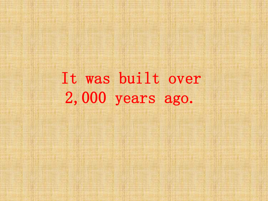 Itwasbuiltover2000yearsago_第1页