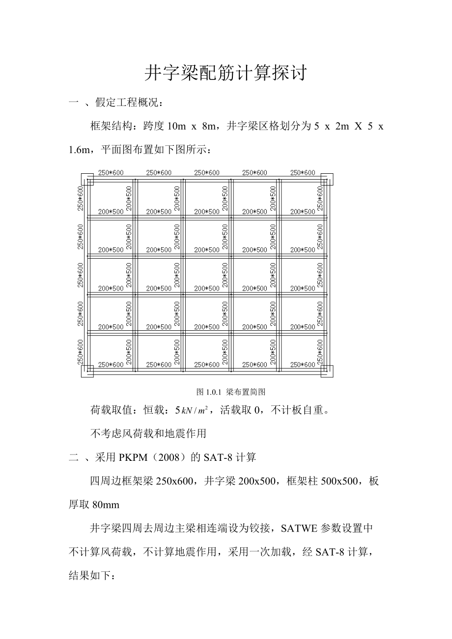 井字梁分析计算研究_第1页