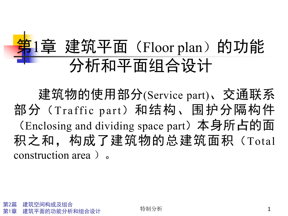 建筑平面的功能分析和平面組合設(shè)計谷風(fēng)詳析_第1頁