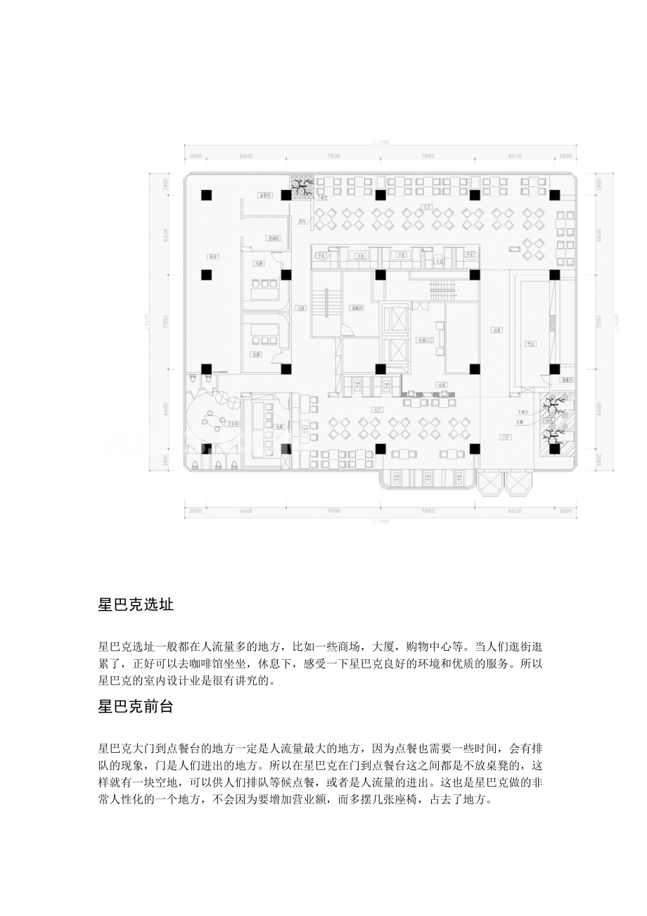 星巴克咖啡店平面图图片