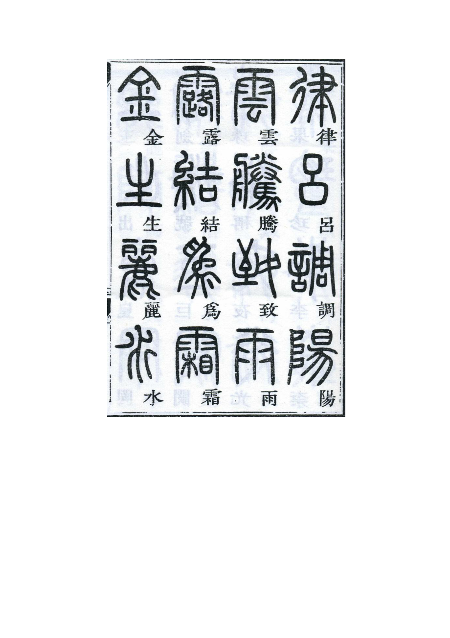 鄧石如千字文篆書