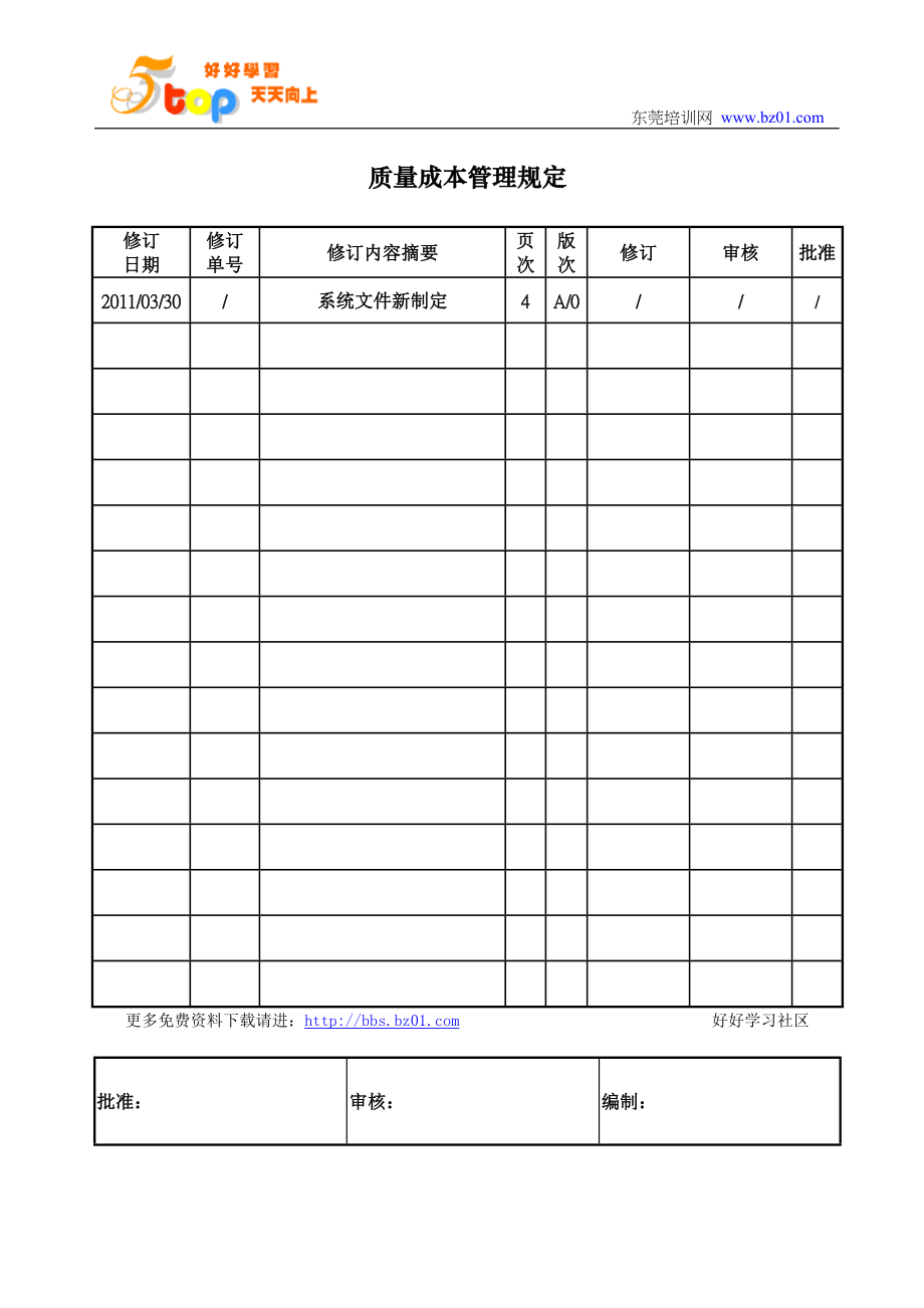 质量成本管理规定_第1页