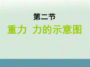 新蘇科版八年級物理下冊八章.力二重力力的示意圖課件7