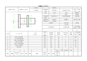 CA6140法蘭盤(pán)工序卡片