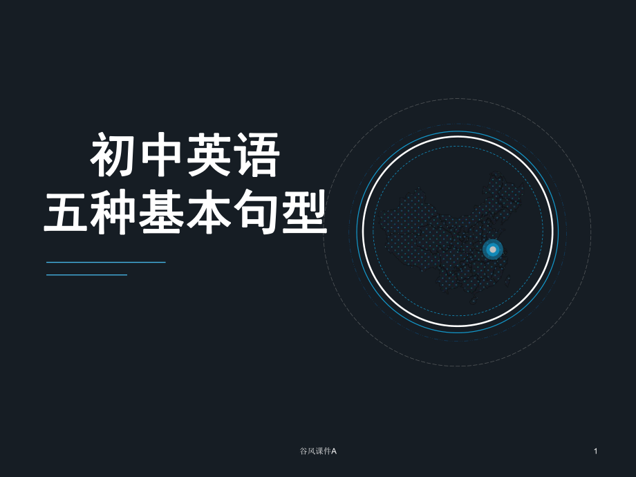 初中英语五种基本句型总结课件优课教资_第1页
