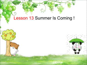 冀教版六年級英語下冊Unit3WhatWillYouDoThisSummer.Lesson13SummerIsComing.課件8