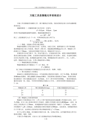 光學系統(tǒng)外形尺寸設計實例