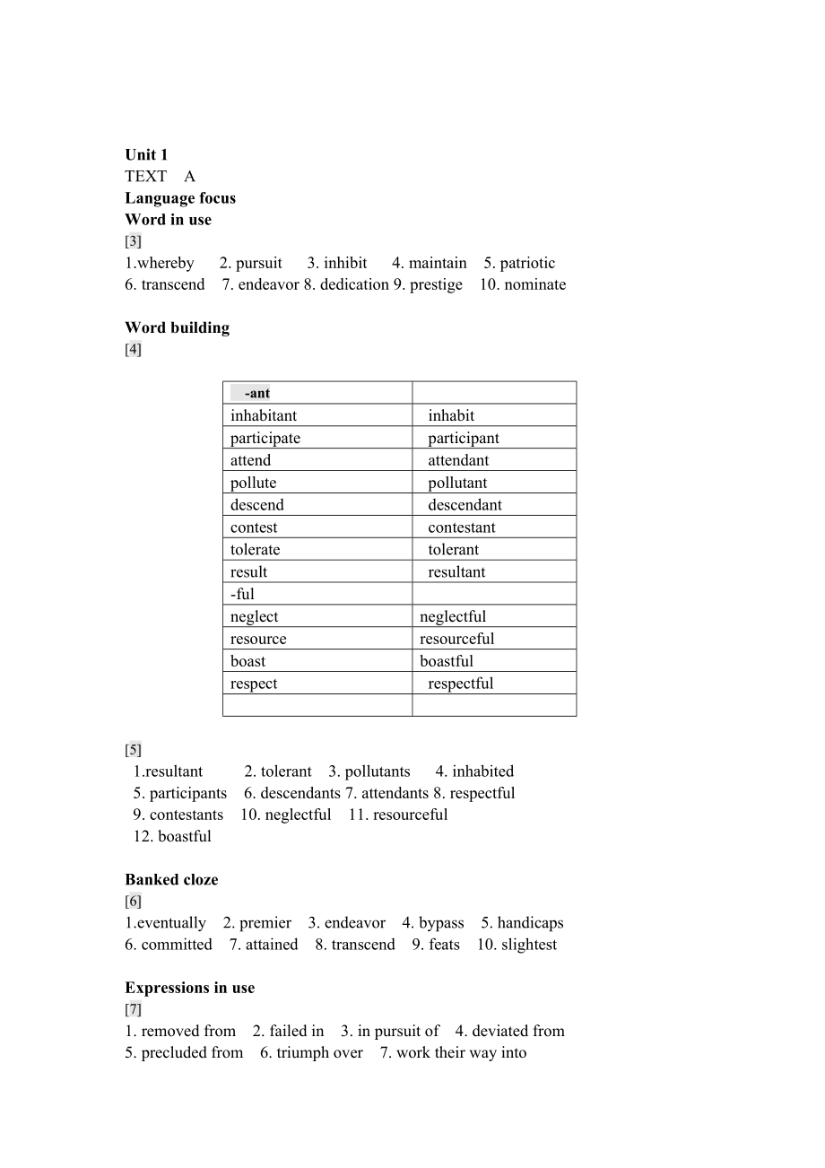 新視野大學(xué)英語(yǔ)讀寫教程3第三版課后答案_第1頁(yè)