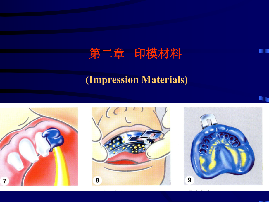 口腔材料學(xué)：第二章 印模材料_第1頁