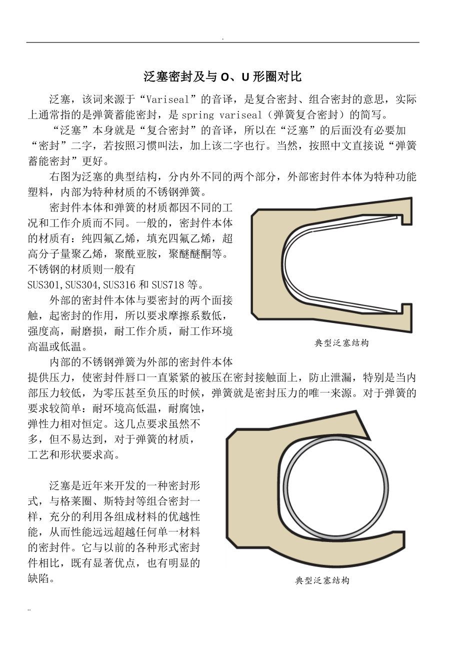 泛塞密封及与OU形圈对比_第1页