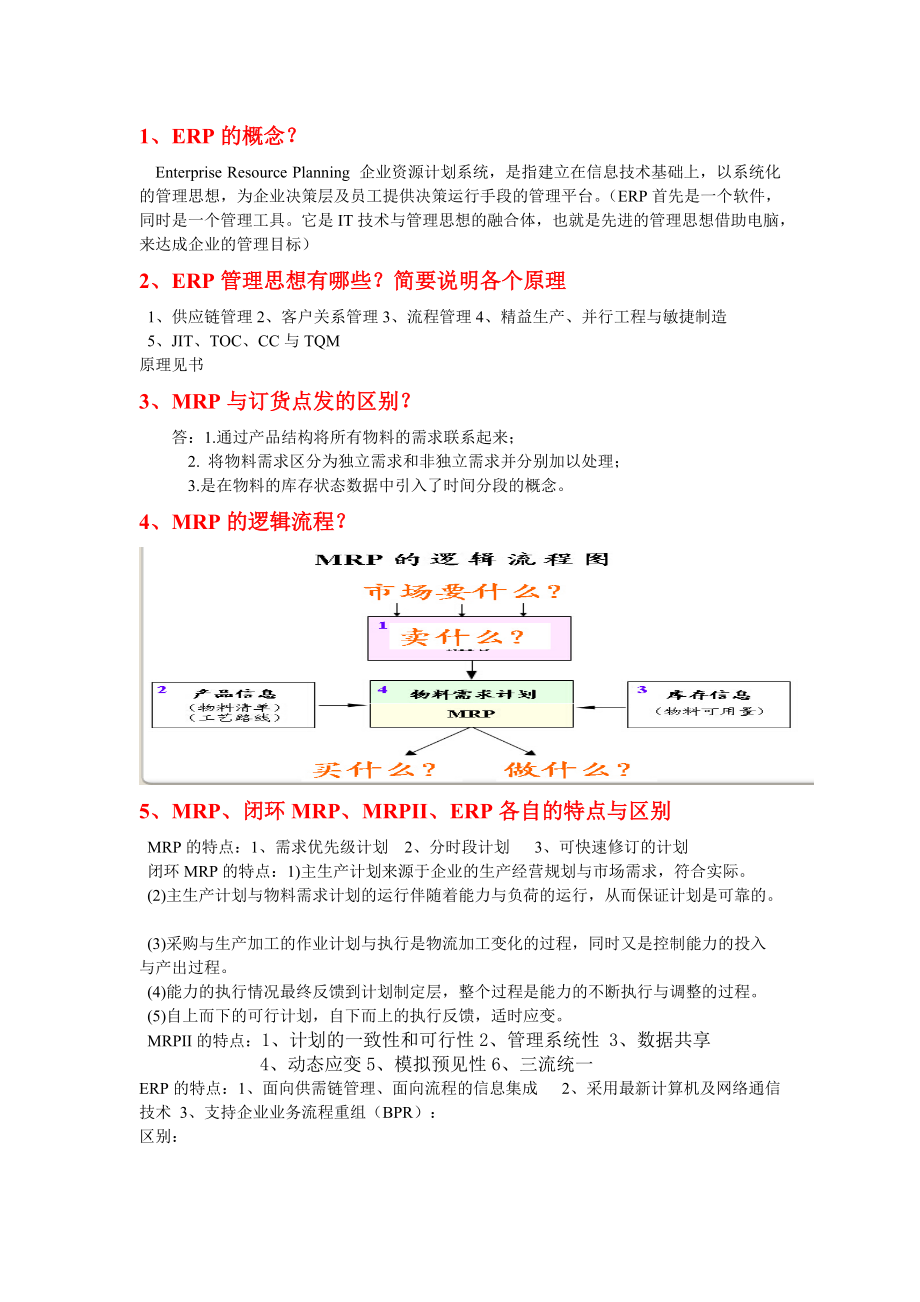 erp期末考試題_第1頁