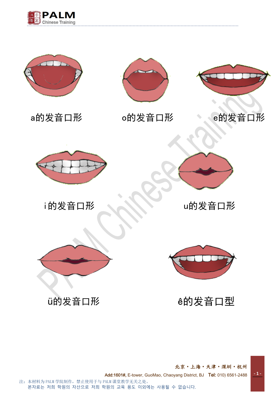 汉语拼音口型大全_第1页