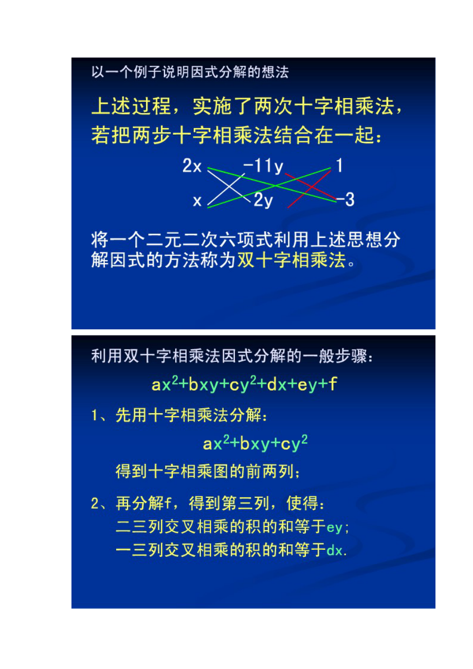 双十字相乘法详细图解图片