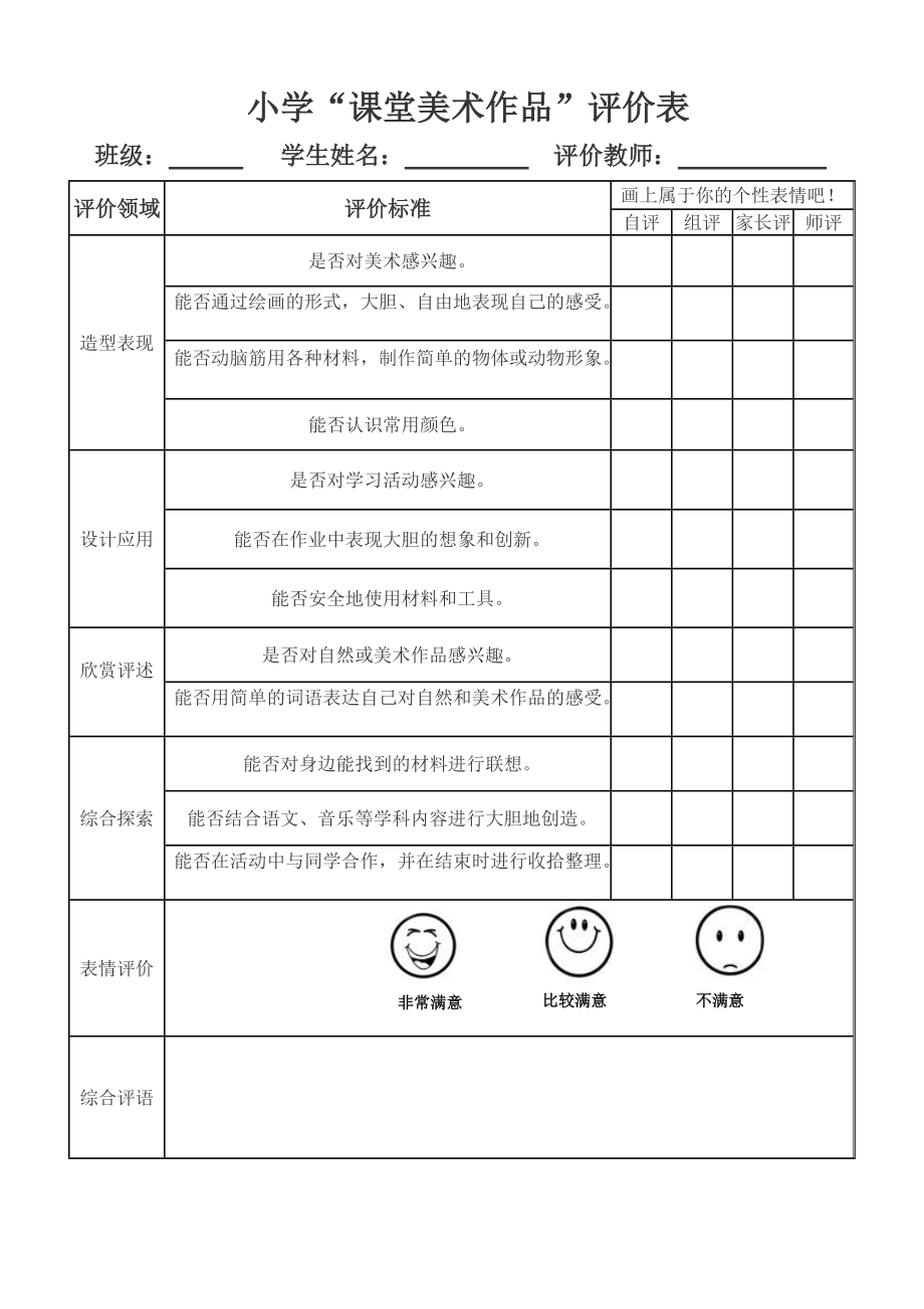 评价孩子绘画作品评语图片