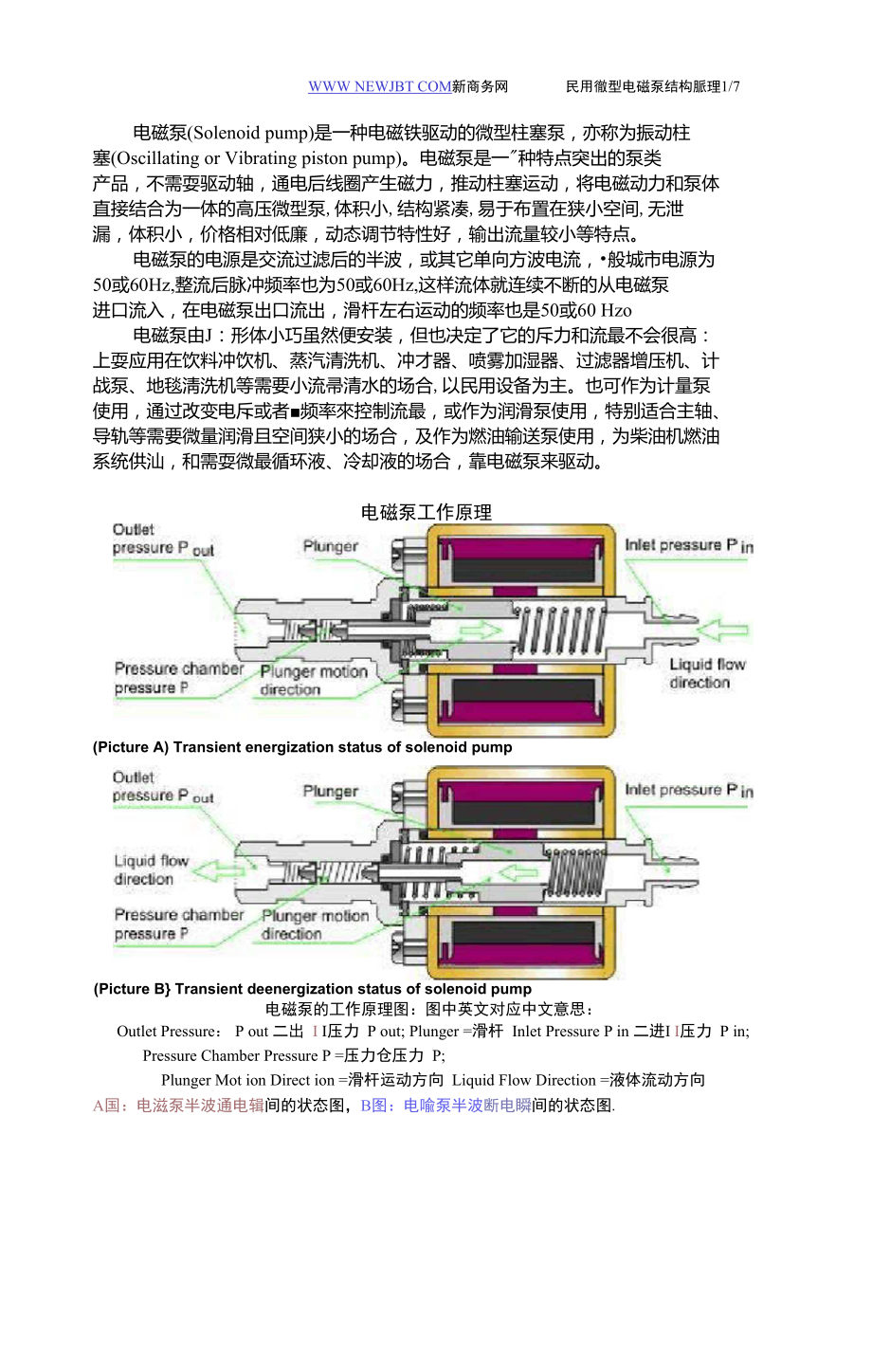 微型水泵工作原理图图片