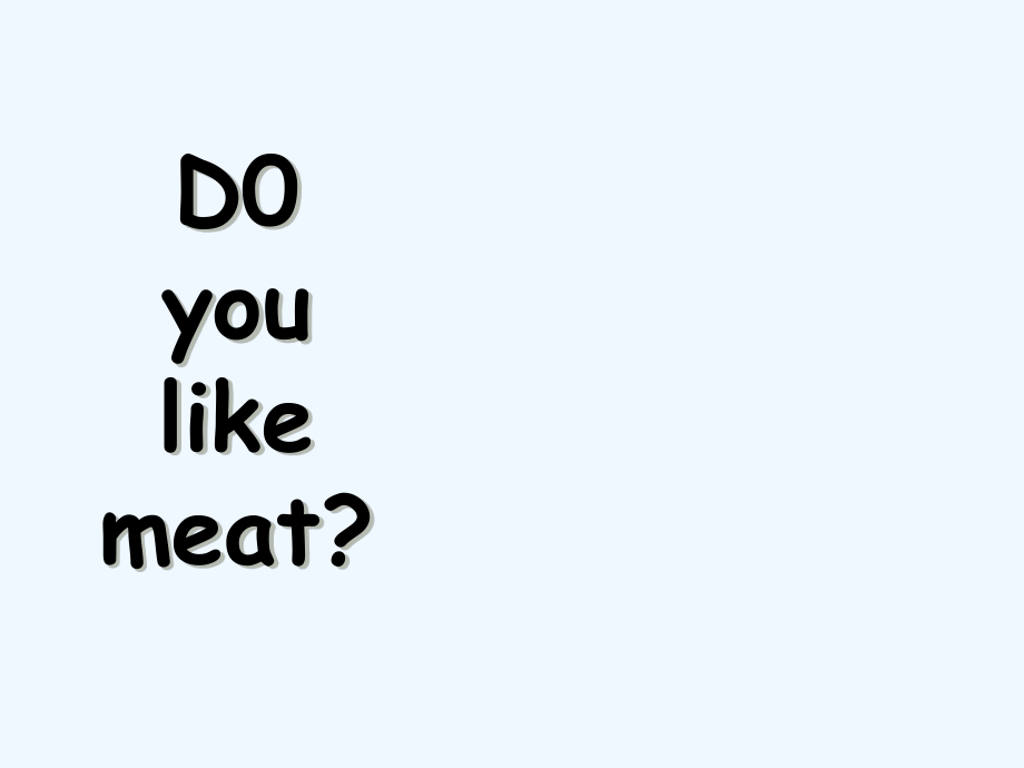 三年級下冊英語課件－Ｍ4 Ｕ1 Do you like meat？｜外研社（三起） (共13張PPT)_第1頁