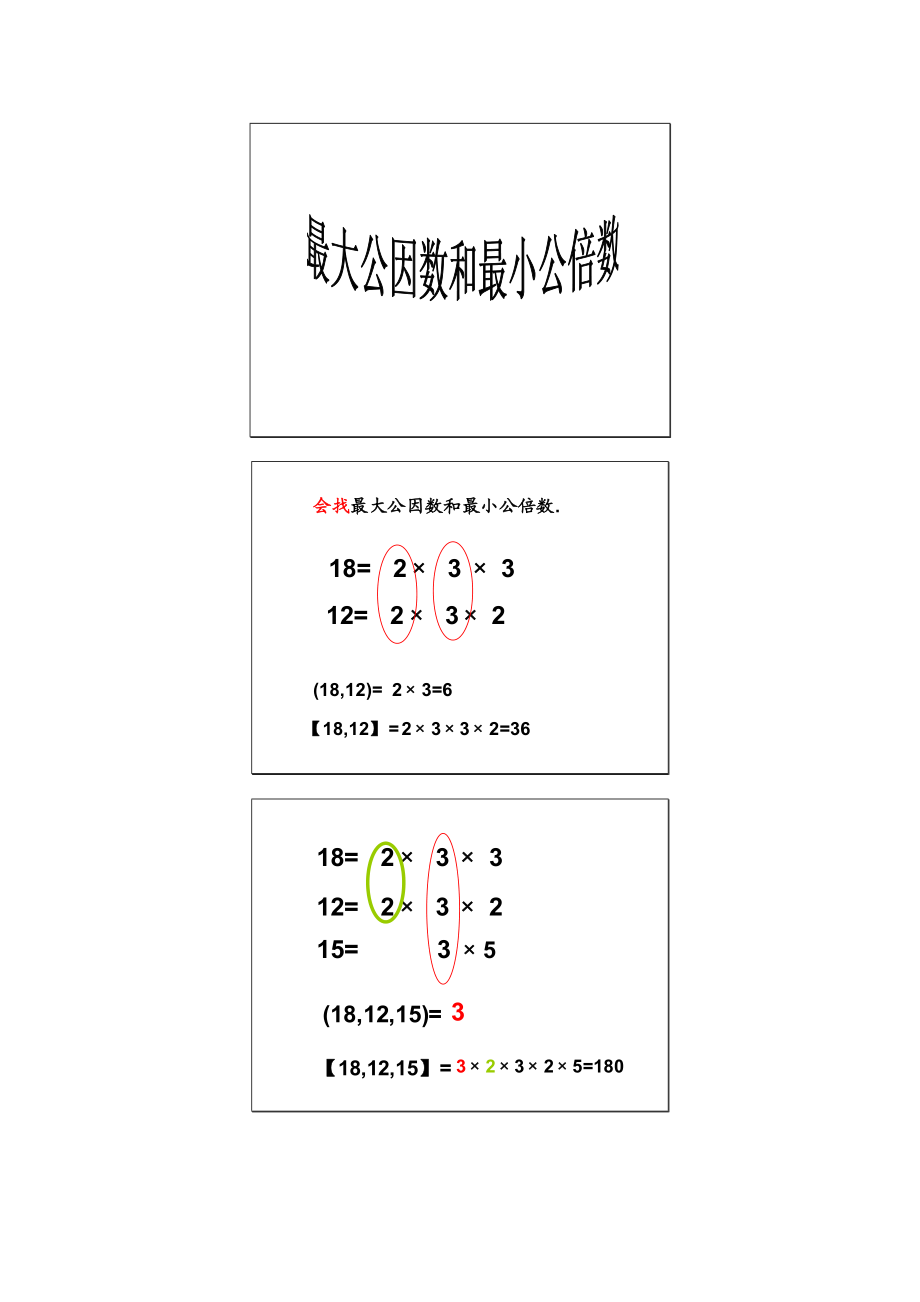 最小公因数图片