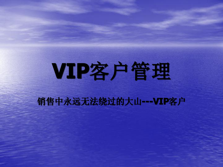 医药销售VIP客户管理_第1页