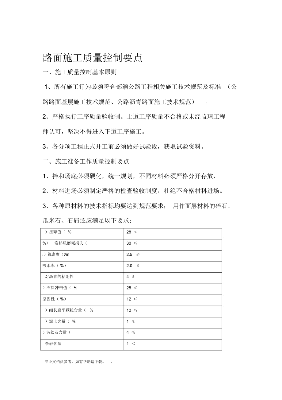 路面施工质量控制_第1页